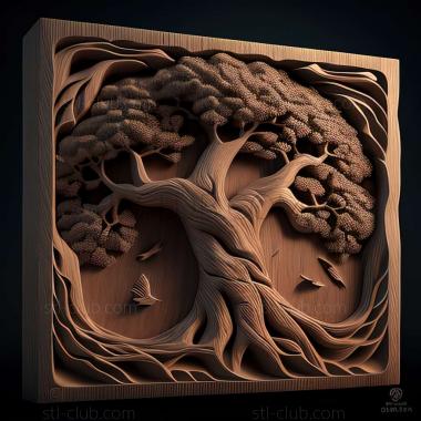 3D model oak (STL)